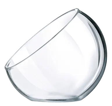 Glas Skål 12cl Mångsidig Sned