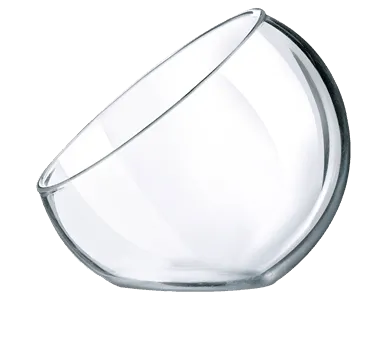 Glas Skål 4 Cl Mångsidig Sned