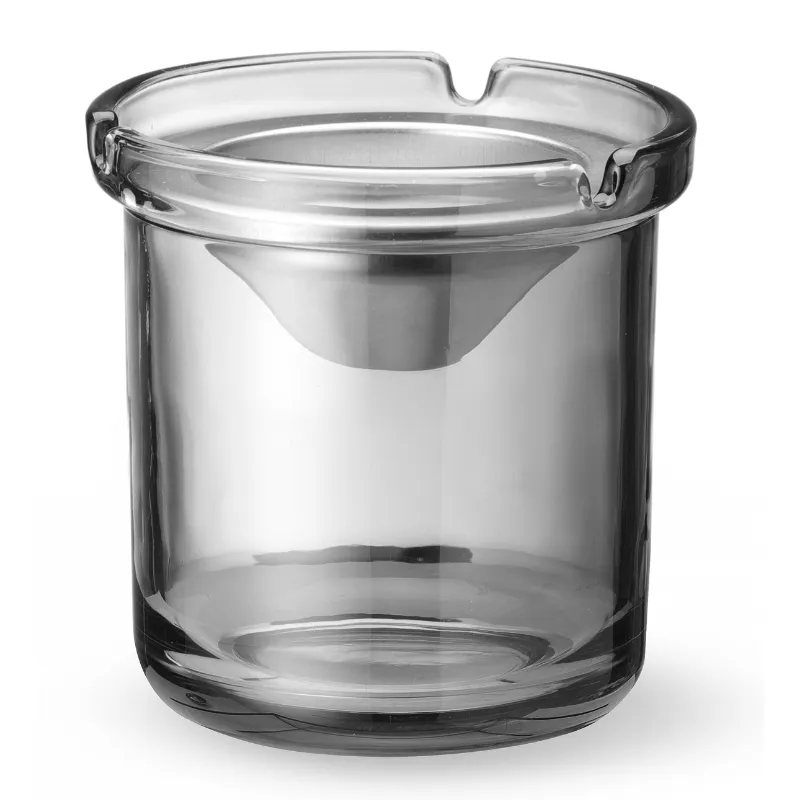 Glasaskfat Med Tratt Rostfritt Stål 98x99 Mm