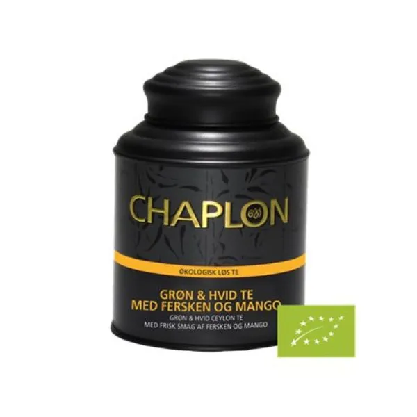 Grön & Vit Te Persika Och Mango Eko 160g Chaplon