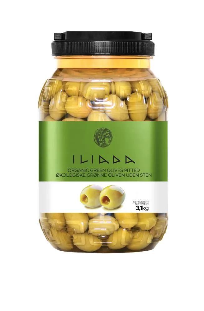 Gröna Oliver Utan Kärnor i Lag Ekologisk Sp (3,1 Kg)