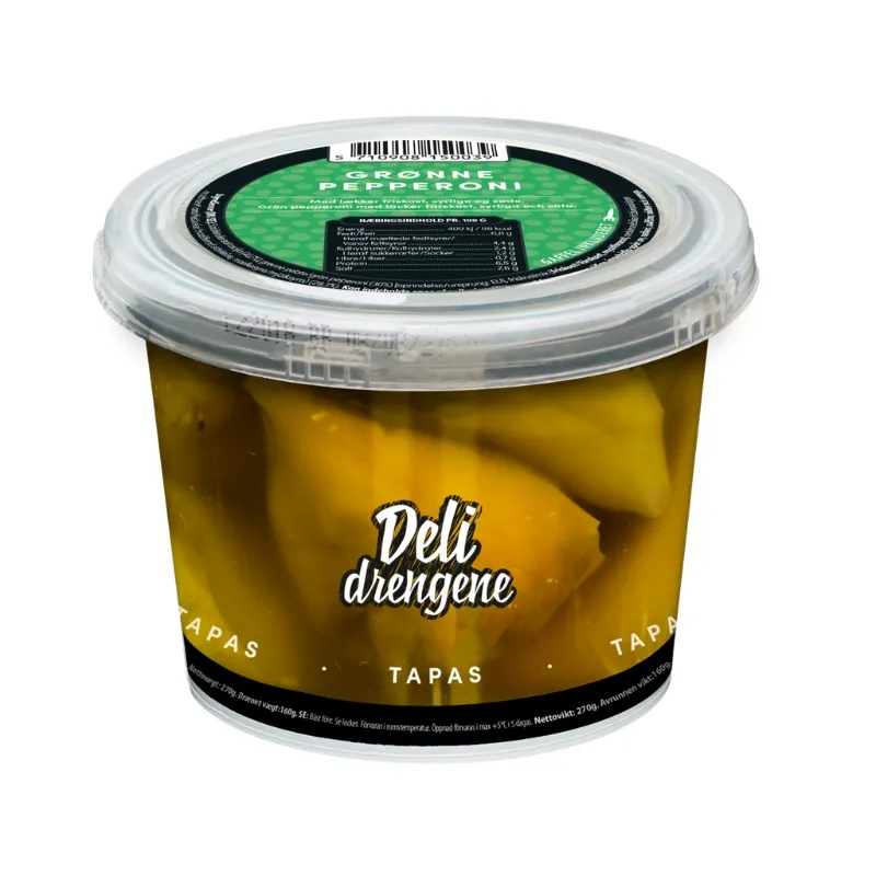 Gröna Pepparfrukter Med Färskost 270g (160g Avrunnen)