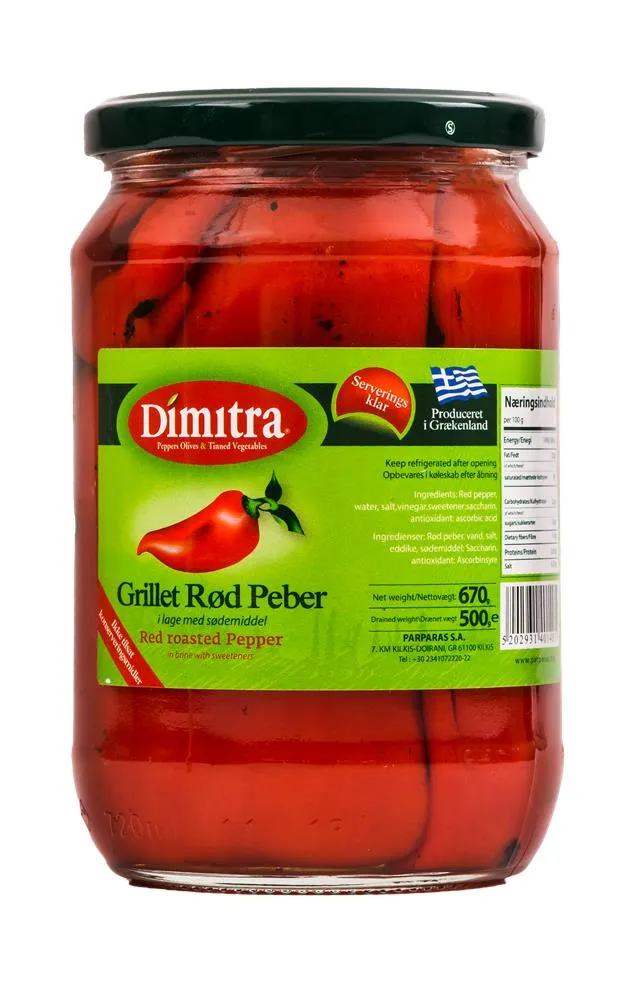 Grillad Röd Paprika Gl (670 G)