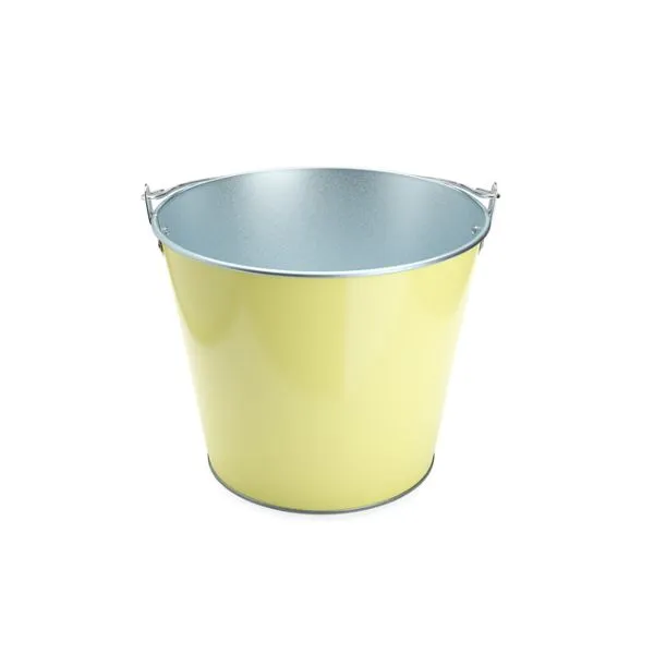 Gul Metall Vinkylare Med Handtag, 5 Liter