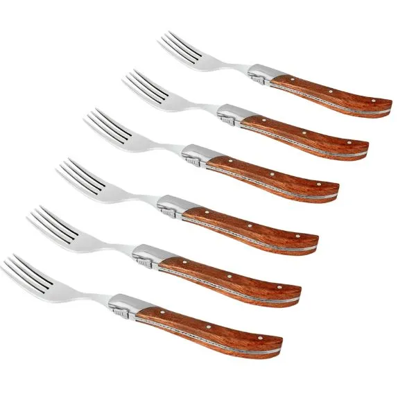Hâws Laguiole Steak Gafflar Rosewood (6stk)