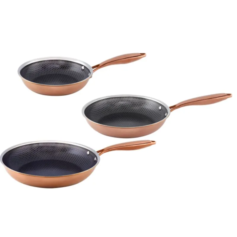 Hâws Santo Stegepandesæt 20+24+28 Cm Med Hybridbelægning – Rose Gold