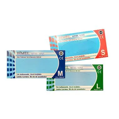 Handske Engangs Str. M Uden Pudder Nitril Blå 100 Stk