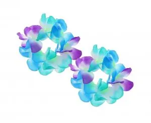 Hawaiiarmband Blå-lila 2 St.