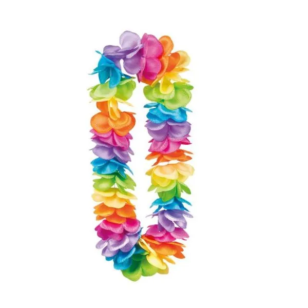 Hawaiihalsband Regnbåge Deluxe Xl