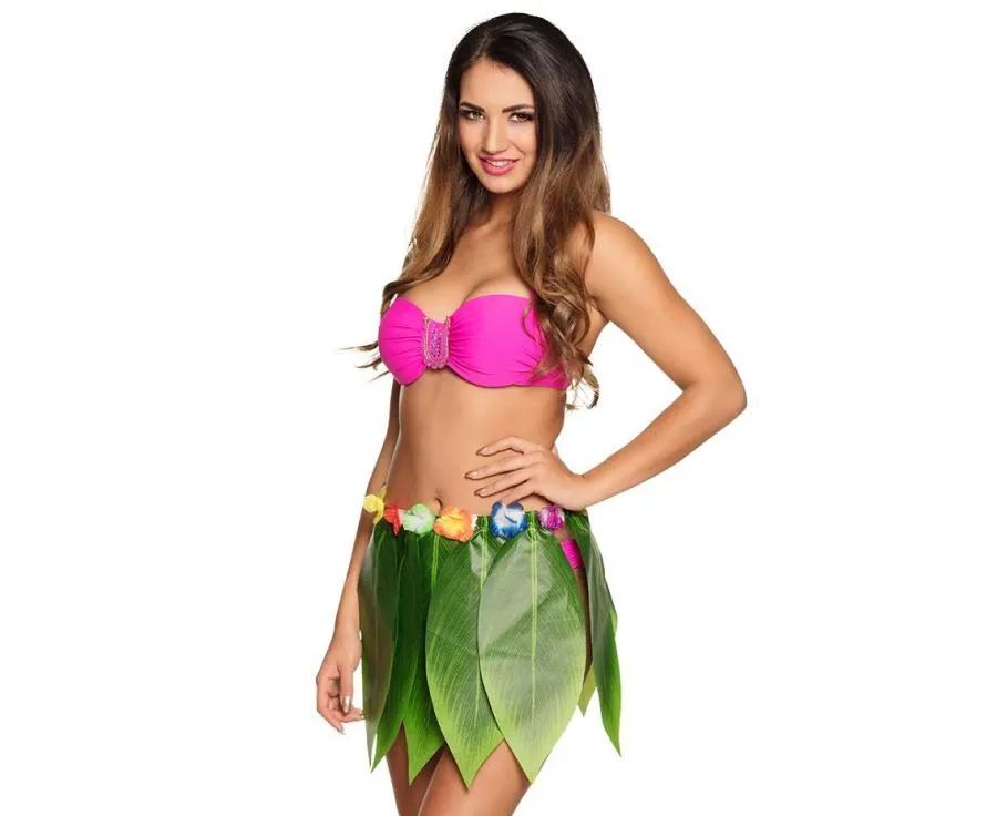 Hawaiisk Kjol Palmblad 40 Cm