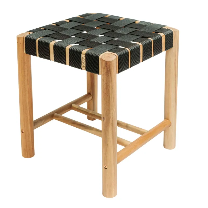 Håws Nooka Pall Svart Rep 40x40x45 Cm