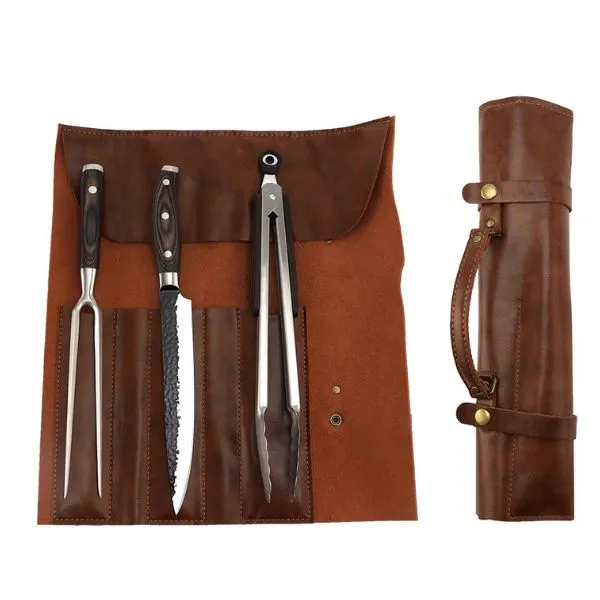 Håws Santo Bbq Set 3 St - Med Läderfodral