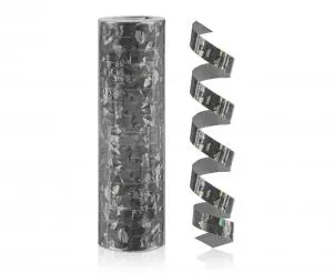 Holografisk Serpentiner Svart - 4 m / 1 St