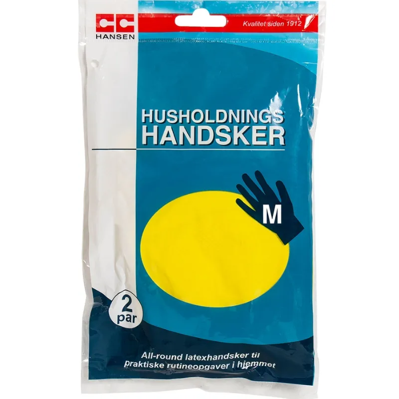 Husholdningshandsker, M | 2 Par | Cc Hansen