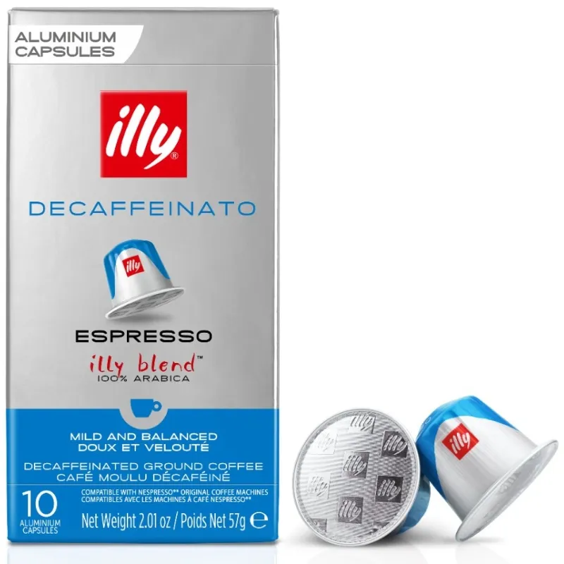 Illy Nespresso Decaf Koffeinfri Kapslar 10 St.