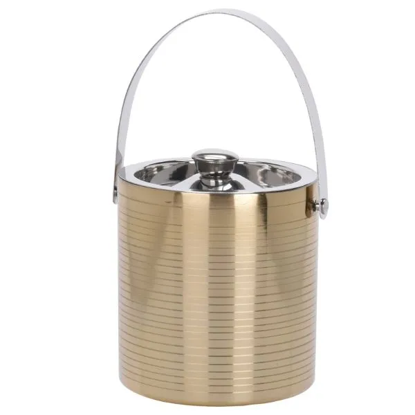 Isspand Med Dubbelvägg Messing 1,5l