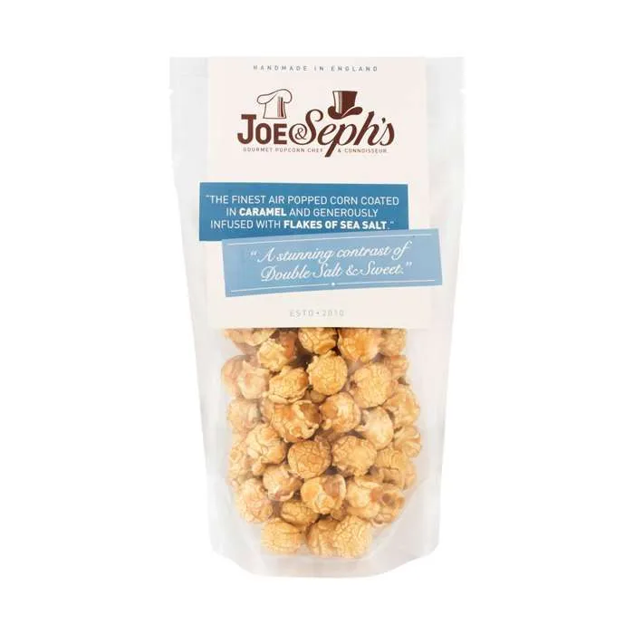 J&S - Karamel Och Dobbelt Havsalt Popcorn - 80 G