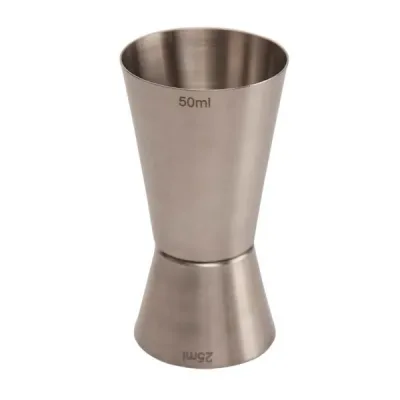 Jigger 25/50 ml Borstat Stål