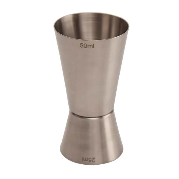 Jigger 25/50 ml Borstat Stål