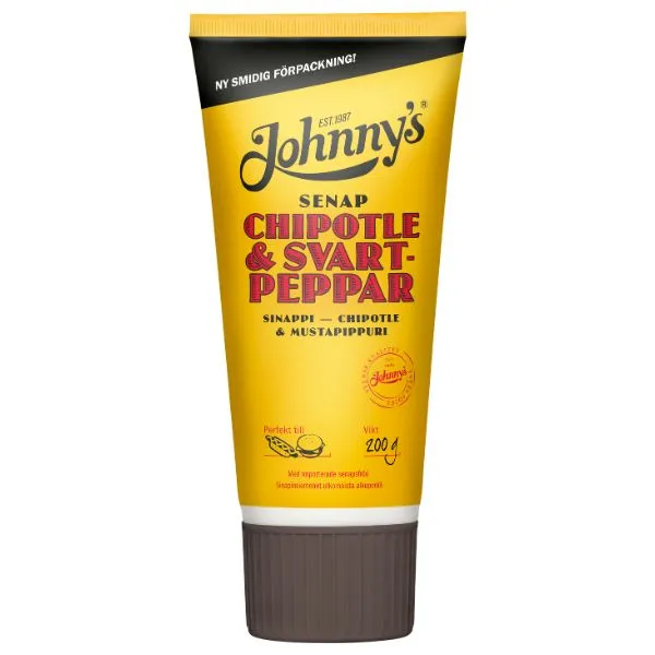 Johnnys Chipotle & Svartpeppar Senap 200g