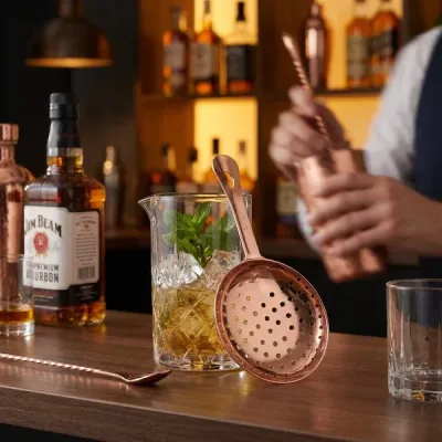 Julep-strainer Rostfritt Stål Kopparlook