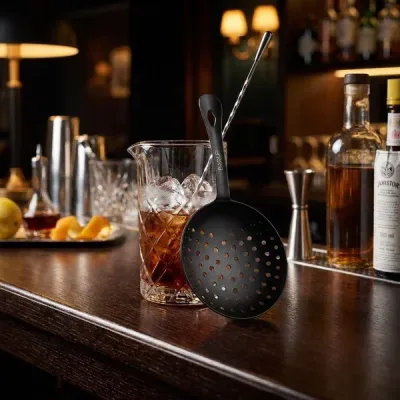 Julep-strainer Rostfritt Stål Svart