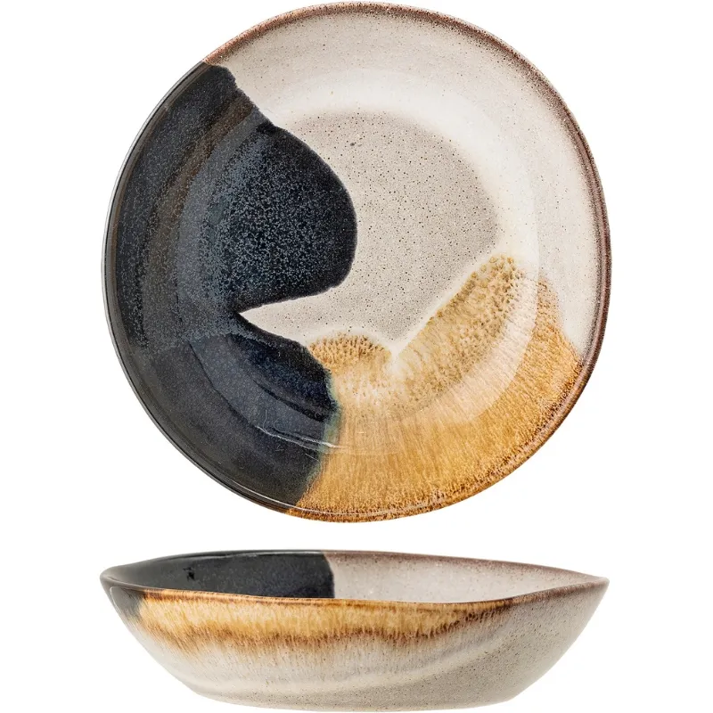 Jules Tallrik Djup, Grå, Stengods