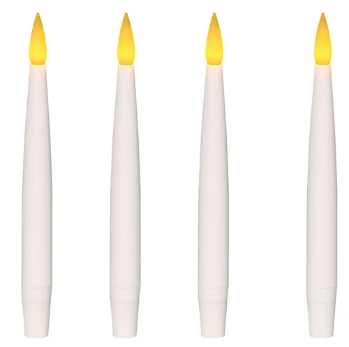 Julgransljus Vit Led Med Fjärr Pk. Á 4 St.