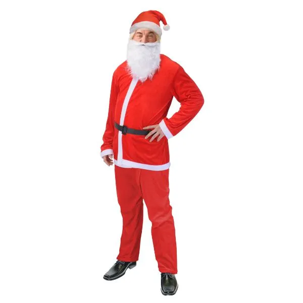 Jultomtens Dräkt 5 Delar Lyx