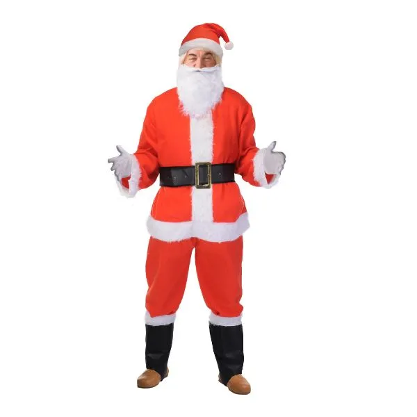 Jultomtens Dräkt 9 Delar Lyx