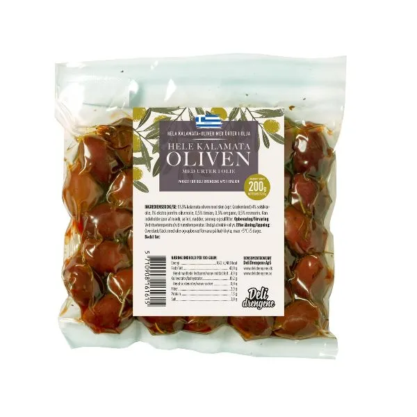 Kalamata Oliver M/krydderier 200g