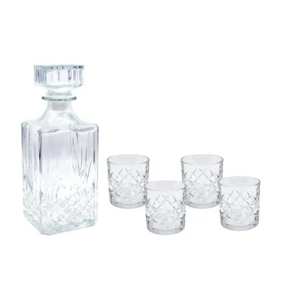 Karaff Med 4 Glas "Kristall" Gåvoask