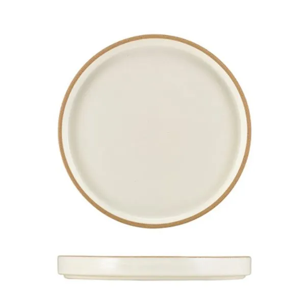 Kava Vit Porslin Presentationstallrik 20 Cm Genware