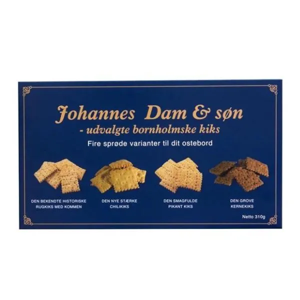 Kex Till Ost Assorterad - Johannes Dam & Søn 310g
