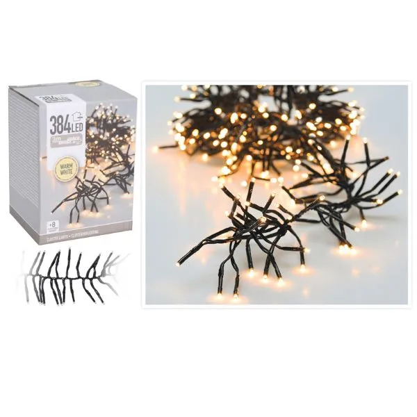 Klusterljus 384 Led-ljus Varmvitt