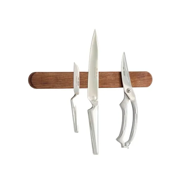 Kniv Magnet - Liten - Valnöt - 35x4.5x2 Cm