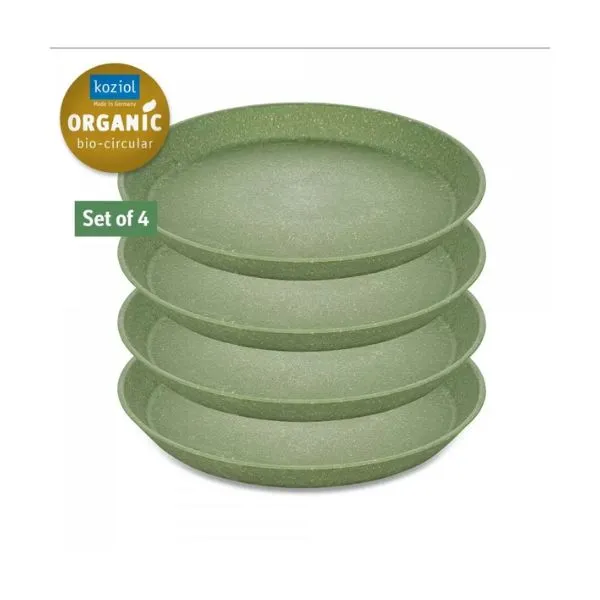 Koziol Connect Plate Ø20,5cm (4 Stk.) - Leaf Green