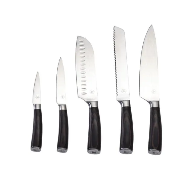 Laguiole 5 Kockkniv Damask Med Presentförpackning