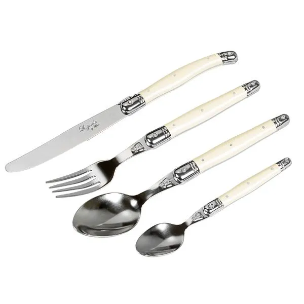 Laguiole By Hâws Bestickset 24 Delar Pärlmussla Abs