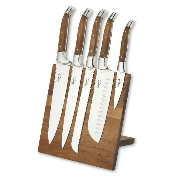 Laguiole By Hâws Kockknivset Med Block Oliv - 6 Delar