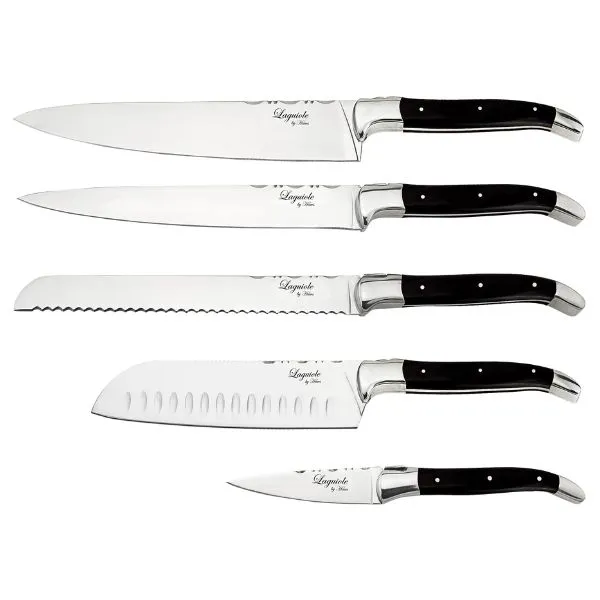 Laguiole By Hâws Kockset - 5 Delar - Svart Ebenholts