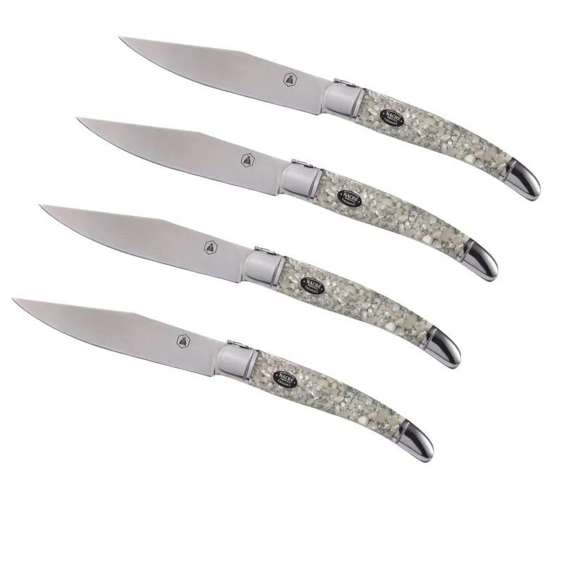 Laguiole Pärlemor Biffknivar 4 St - Presentask