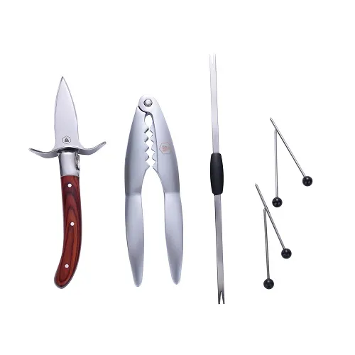 Laguiole Skaldjursset i Träask 7 Delar