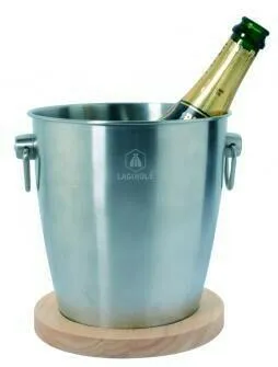 Laguiole Vin Kylare Med Träunderlägg