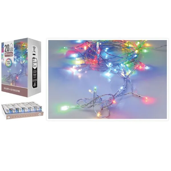 Led-ljus 20 St. Batteridrivna Flera Färger