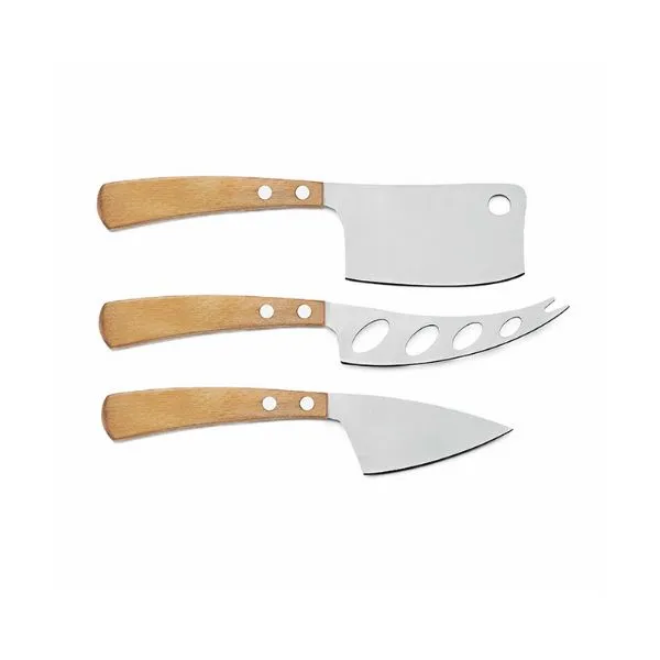 Legnoart Cacio Ostknivset m. 3 Delar, Ljus Trä