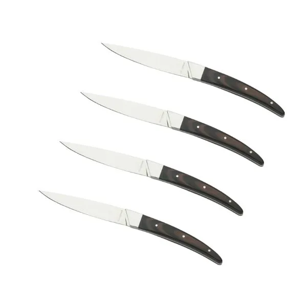 Legnoart Porterhouse Steakknivar Set (4), Mörkt Skaft