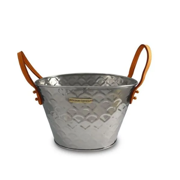 Liten Champagnesval M. Läderhandtag