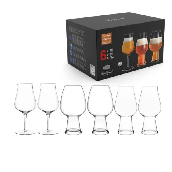 Luigi Bormioli Birrateque Ölglas-set Tester 3 x 2 Stk.