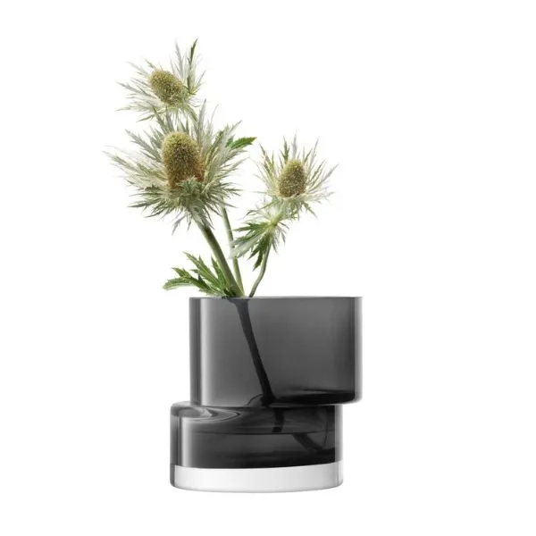 Lyseholder/vas Tier Skiffergrå Lsa 13,5x14x14cm